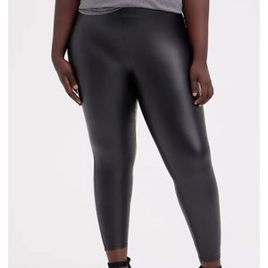 Faux leather torrid leggings